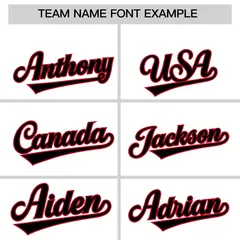 White Red Thick Stripes Star Pattern Baseball Jersey 3