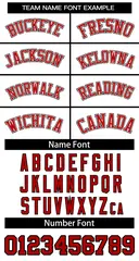 White Red-White Classic Basketball Jersey 3