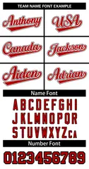 White Red-White Classic Basketball Jersey 3