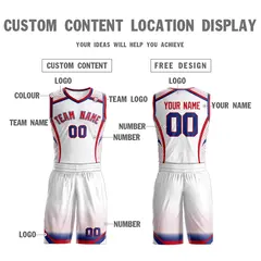 White Red-White Graffiti Points Element Basketball Jersey 3