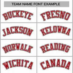 White Red-White Raglan Sleeves Full-Snap Varsity Letterman Jacket 3