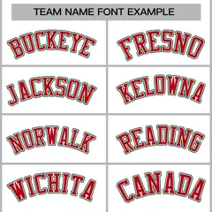 White Red-White Raglan Sleeves Full-Snap Varsity Letterman Jacket 3