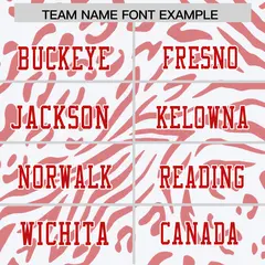 White Red-White Zebra Stripes Authentic Football Jersey 3