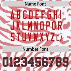 White Red-White Zebra Stripes Authentic Football Jersey 4