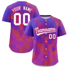White Rose Red Puzzle Elements Baseball Jersey 1