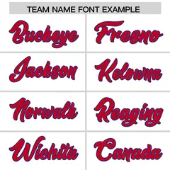 White Royal and Red Side Stripe Pattern Football Jersey 3