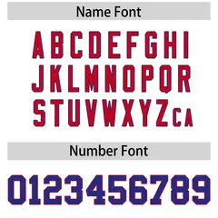 White Royal and Red Side Stripe Pattern Football Jersey 4
