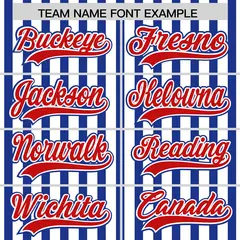 White Royal Blue American Flag Graffiti Baseball Jersey 3