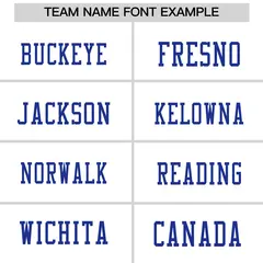 White Royal Blue Sequin Lettering Moisture-Wicking Football Jersey 3
