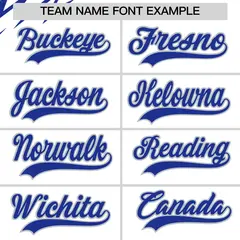 White Royal Blue Silver Reversible Baseball Jersey Lightning Graffiti Pattern 6