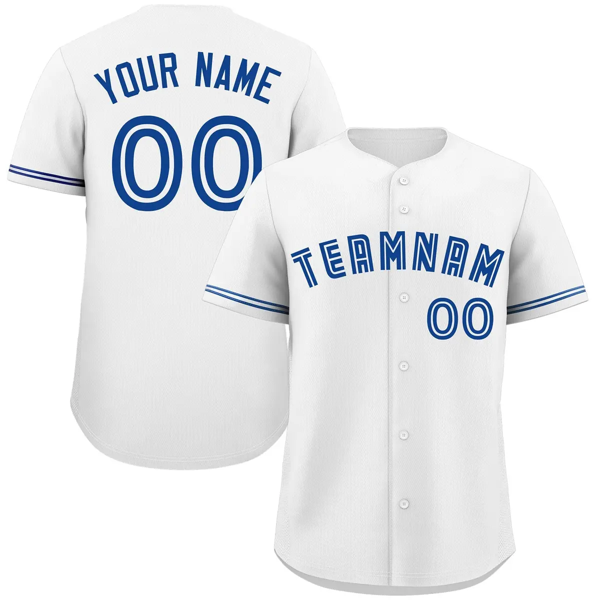White Royal Classic Authentic Baseball Jersey