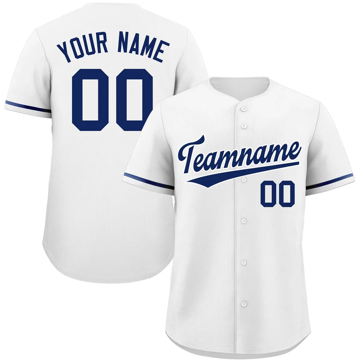 White Royal Classic Authentic Baseball Jersey