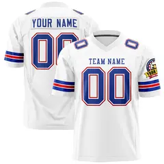 White Royal Classic Authentic Football Jersey 1