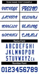 White Royal Classic Basketball Jersey 3