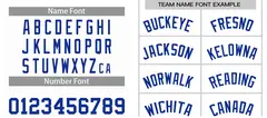 White Royal Classic Curved Basketball Jersey Sets 4