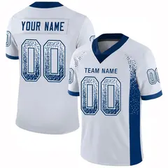 White Royal Drift Fashion Mesh Authentic Football Jersey 1