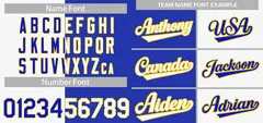 White Royal-Gold Hook Split Fashion Baseball Jersey 3