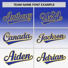 White Royal Gradient Authentic Baseball Jersey 3