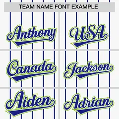 White Royal Gradient Stripe Fashion Sleeves Baseball Jersey 3