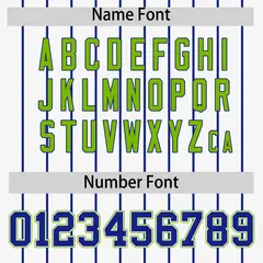 White Royal Gradient Stripe Fashion Sleeves Baseball Jersey 4