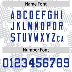 White Royal Graffiti Line Design Authentic Football Jersey 4