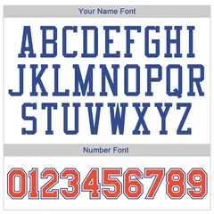 White Royal-Orange Classic Sets Basketball Jersey 4