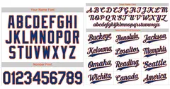 White Royal Orange Hook Stripe Baseball Jersey 3