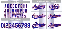 White Royal Orange Stripe Fashion Authentic Baseball Jersey 3