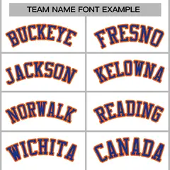 White Royal-Orange Varsity Full-Snap Letterman Jacket 3