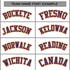 White Royal-Orange Varsity Full-Snap Letterman Jacket 5