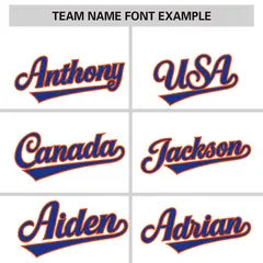 White Royal Phonetic Rhythm Authentic Baseball Jersey 3