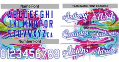 White Royal-Pink Graffiti Authentic Baseball Jersey 3
