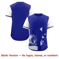White Royal Raptor Series Raglan Baseball Jersey 8