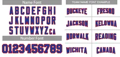 White Royal-Red Classic Style Authentic Football Jersey 3