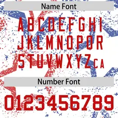White Royal-Red Star Pattern Authentic Football Jersey 4