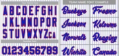 White Royal-Red Stripe Authentic Fashion Baseball Jersey 3