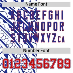 White Royal Split Tribal Baseball Jersey 4