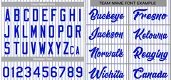 White Royal Stripe Fashion Authentic Baseball Jersey 3