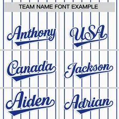 White Royal Striped Raglan Sleeves Baseball Jersey 3