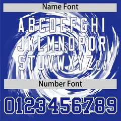 White Royal Swirl Graffiti Pattern Authentic Baseball Jersey 4
