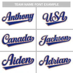 White Royal-Texas Orange Raglan Varsity Letterman Baseball Jacket 5