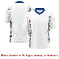 White Royal Ukiyo-e Auspicious Clouds Graffiti Football Jersey 7