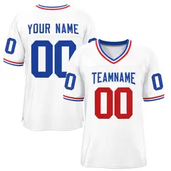 White Royal-White Classic Style Authentic Football Jersey