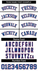 White Royal-White Classic Style Two-Button Softball Jersey 3