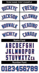 White Royal-White Classic Style Two-Button Softball Jersey 3