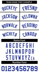 White Royal-White Striped Sleeveless Fashion Baseball Jersey 5