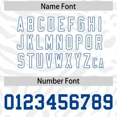 White Royal Zebra Stripes Football Jersey 4