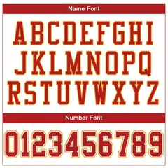White Scarlet-Gold Classic Mesh Authentic Football Jersey 3