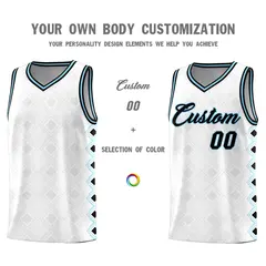 White Side Blocks Sports Uniform Basketball Jersey 3