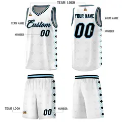 White Side Blocks Sports Uniform Basketball Jersey 5